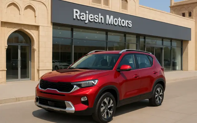 KIA Sonet on display at Rajesh KIA showroom Jaipur