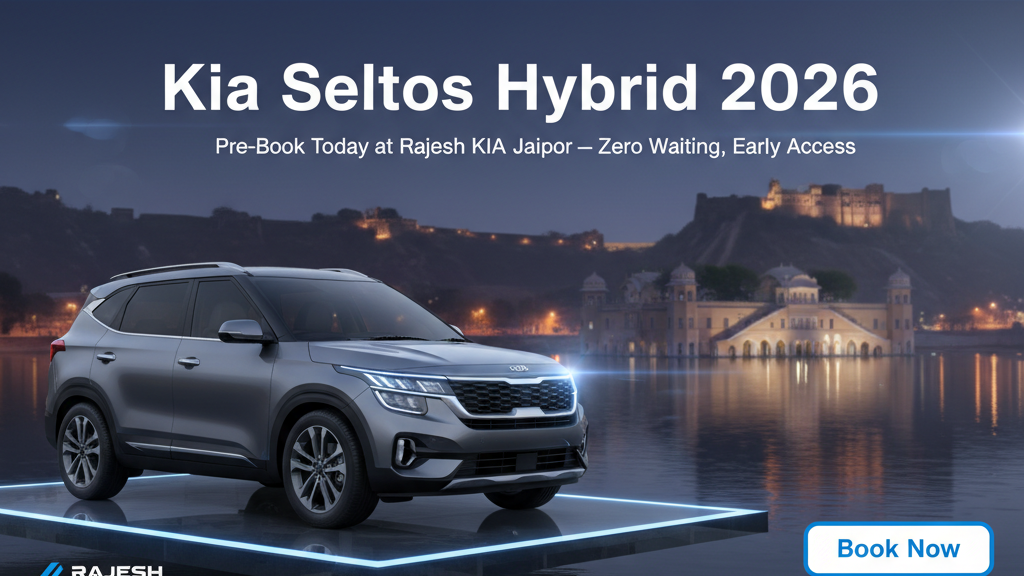 2026 Kia Seltos Hybrid front view with LED headlamps