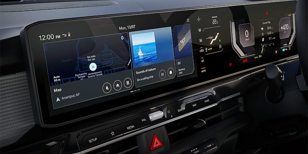 Kia Syros EV Panoramic Display